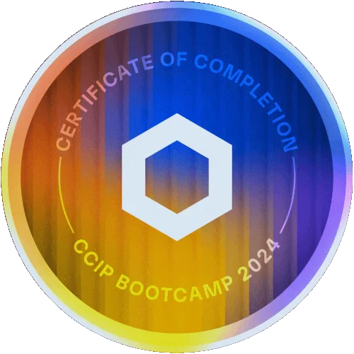Chainlink CCIP Bootcamp Aug 2024 Badge